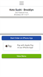 Mobile Screenshot of brooklynkotosushi.com